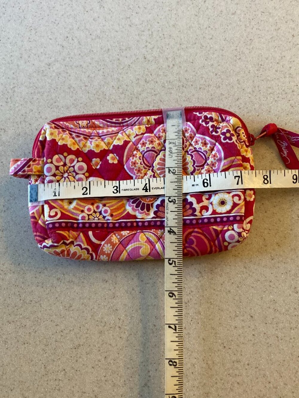 Vera Bradley Cosmetic Bag in Raspberry Fizz - Picture 8 of 8